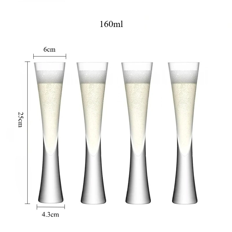 Jogo Taças Espumante Tulipa - 2 ou 4pcs