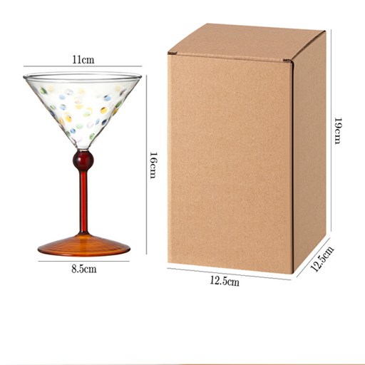 Taças Cocktail em vidro Bolinhas - 02 Cores