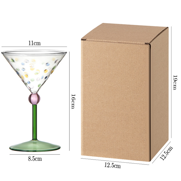 Taças Cocktail em vidro Bolinhas - 02 Cores