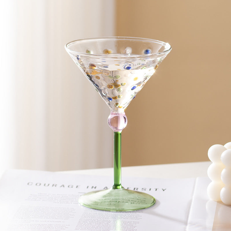 Taças Cocktail em vidro Bolinhas - 02 Cores