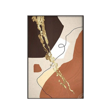 Tela tons terrosos  - Pintada a mão