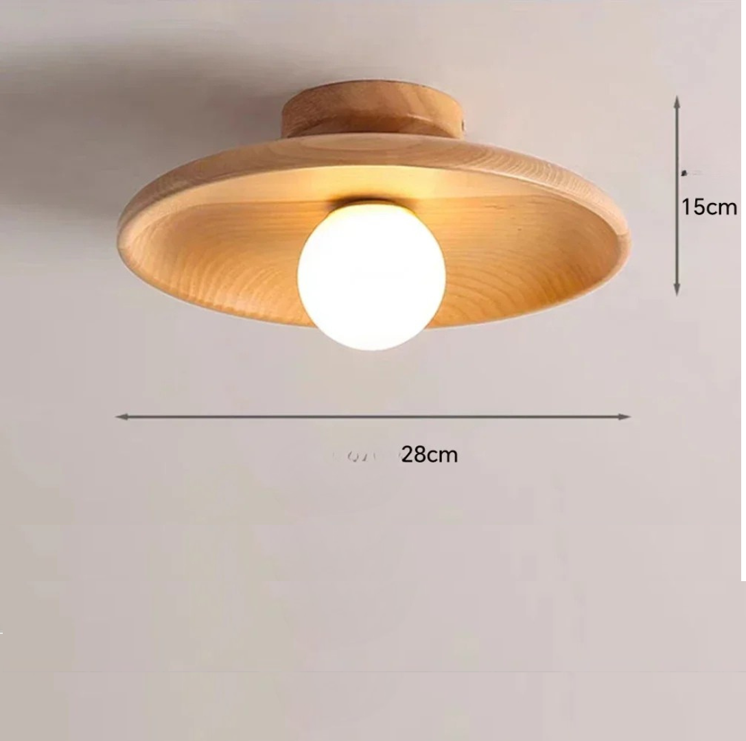 Luminárias de teto amadeirada - 02 Tamanhos