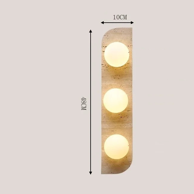 Arandelas Travertino - Linha Essenza - 03 Tamanhos