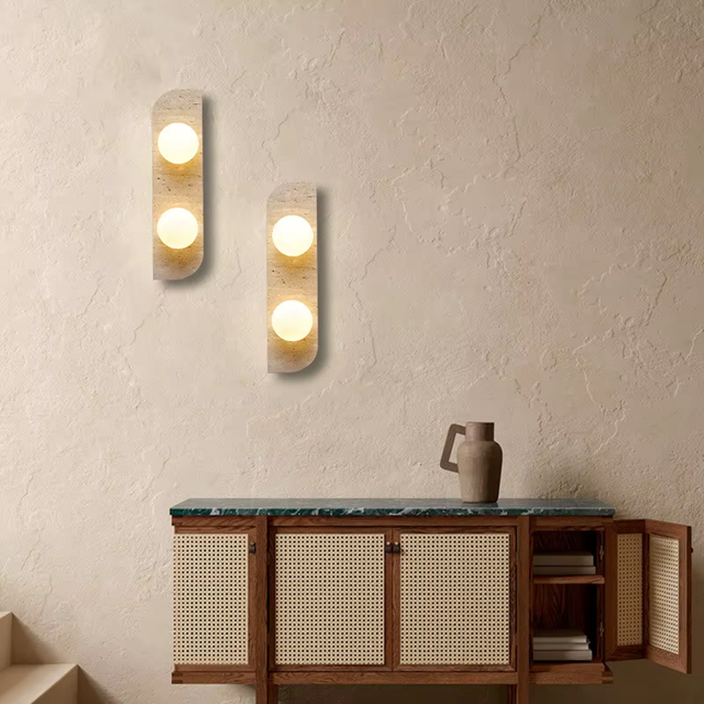 Arandelas Travertino - Linha Essenza - 03 Tamanhos