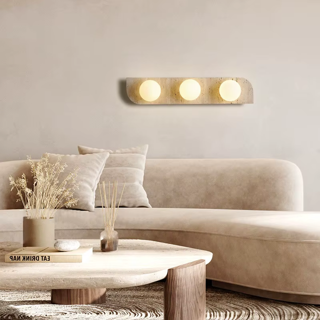 Arandelas Travertino - Linha Essenza - 03 Tamanhos