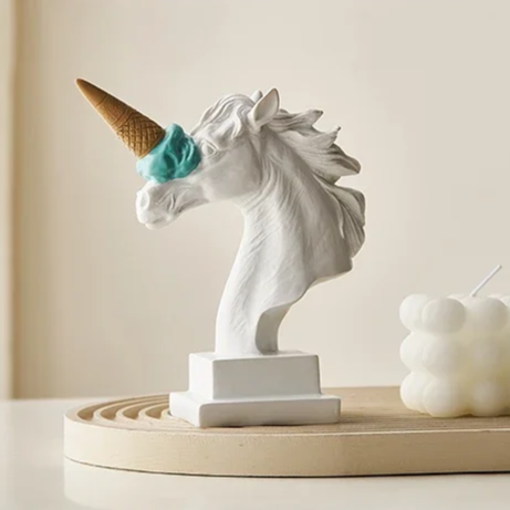 Escultura decorativa Ice cream Unicorn - pop design