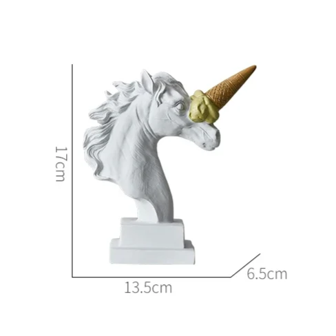 Escultura decorativa Ice cream Unicorn - pop design