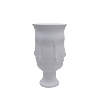 Vaso em resina Faces - 31cm