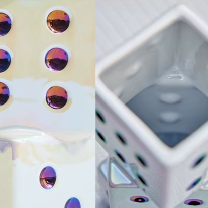 Vaso Dados - cerâmica e porcelana