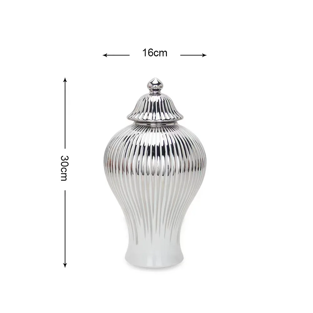 Vasos em cerâmica com tampa Luxo - 03 Modelos