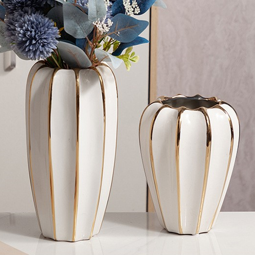 Vasos luxo em cerâmica esmaltada - 03 Cores