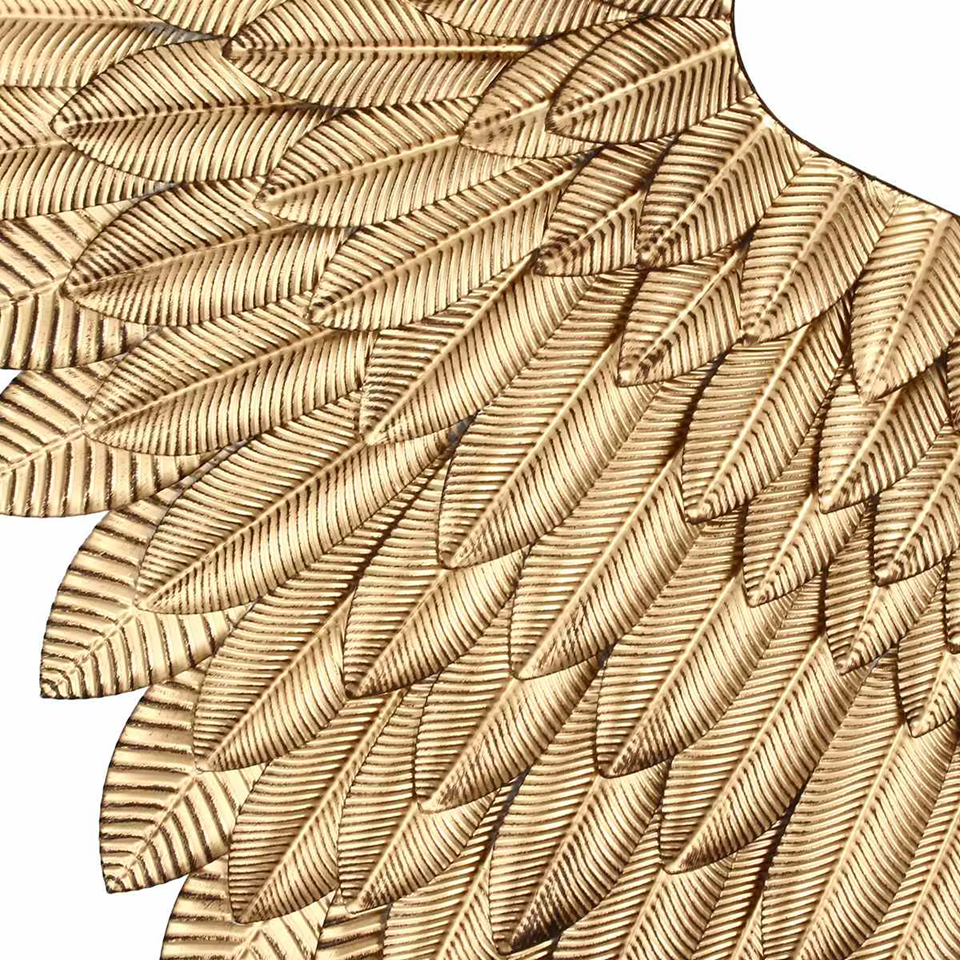 Escultura de parede Wings - 100cmx40cm em metal