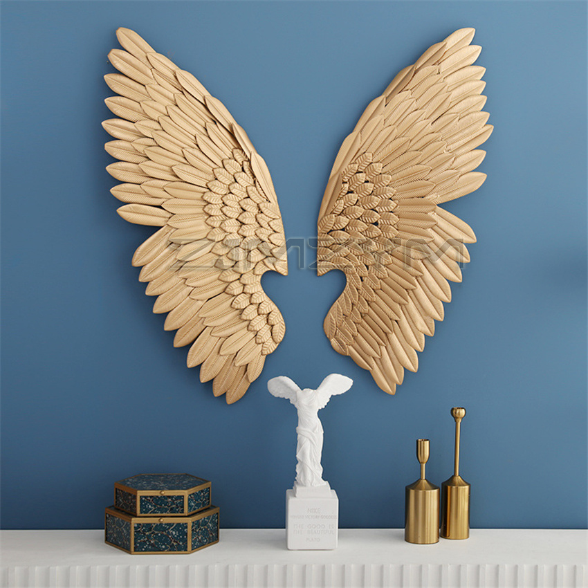 Escultura de parede Wings - em metal