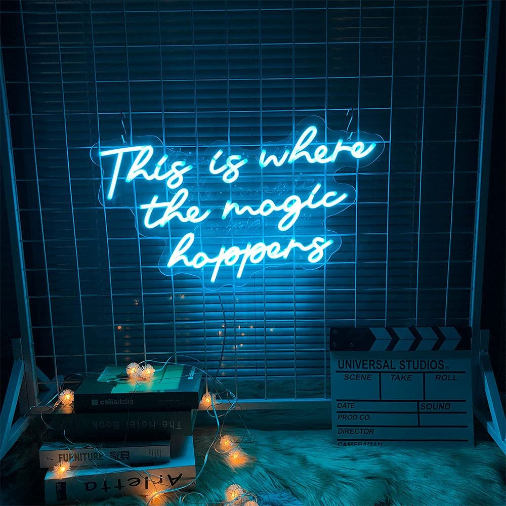 Neon This Where The Magic Happens - 45cmx30cm
