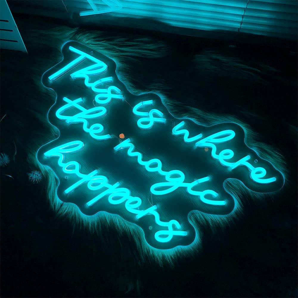 Neon This Where The Magic Happens - 45cmx30cm