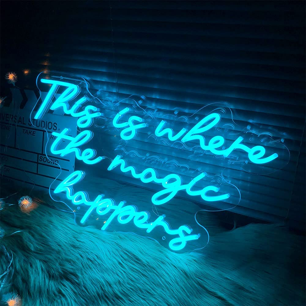 Neon This Where The Magic Happens - 45cmx30cm