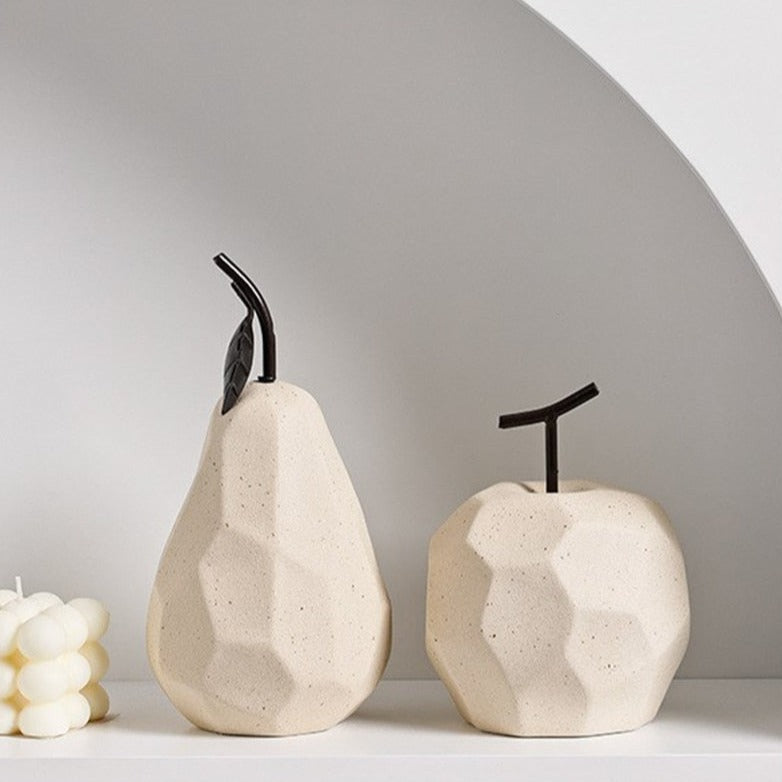 Frutas decorativas linha Nórdic - em cerâmica