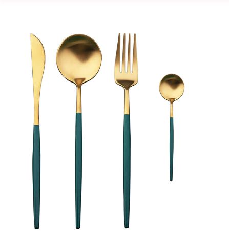 Talheres Europeu Bicolors - 24pcs