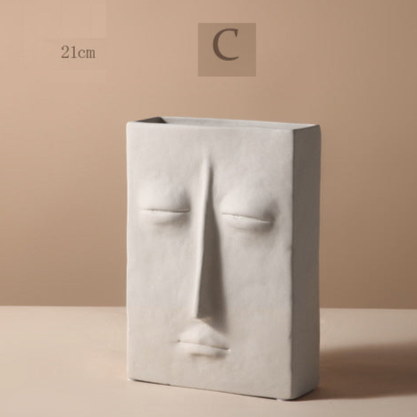 Linha de Vasos Face - Em Cerâmica artesanal orgânica