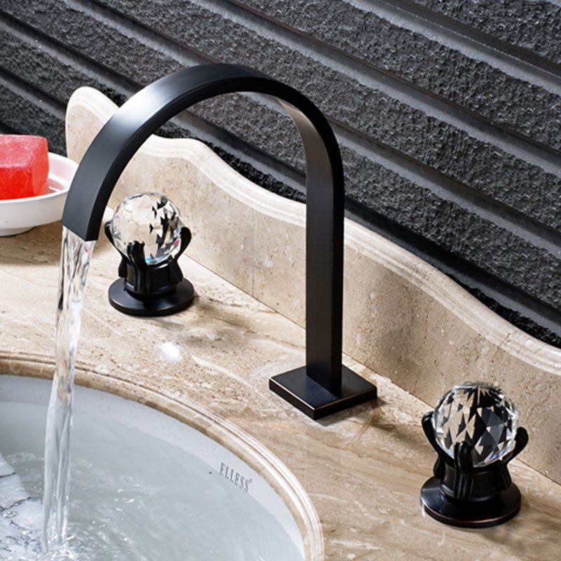 Torneira Eros com misturador em cristal - 03 Cores