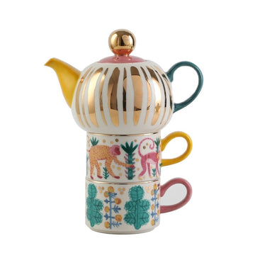 Jogo 3pcs em cerâmica Fantasyland - pintado a mão