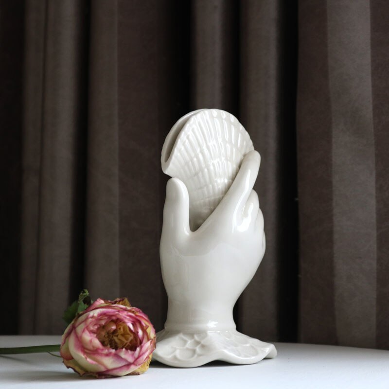 Vaso escultura Odisséia - cerâmica esmaltada