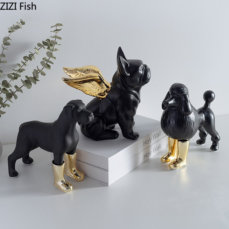 Esculturas decorativas Mascotes de Ouro - 03 Modelos