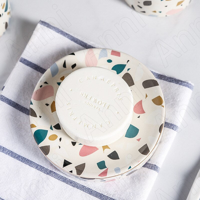 Acessórios em cerâmica Granilite - Jogo 4pcs