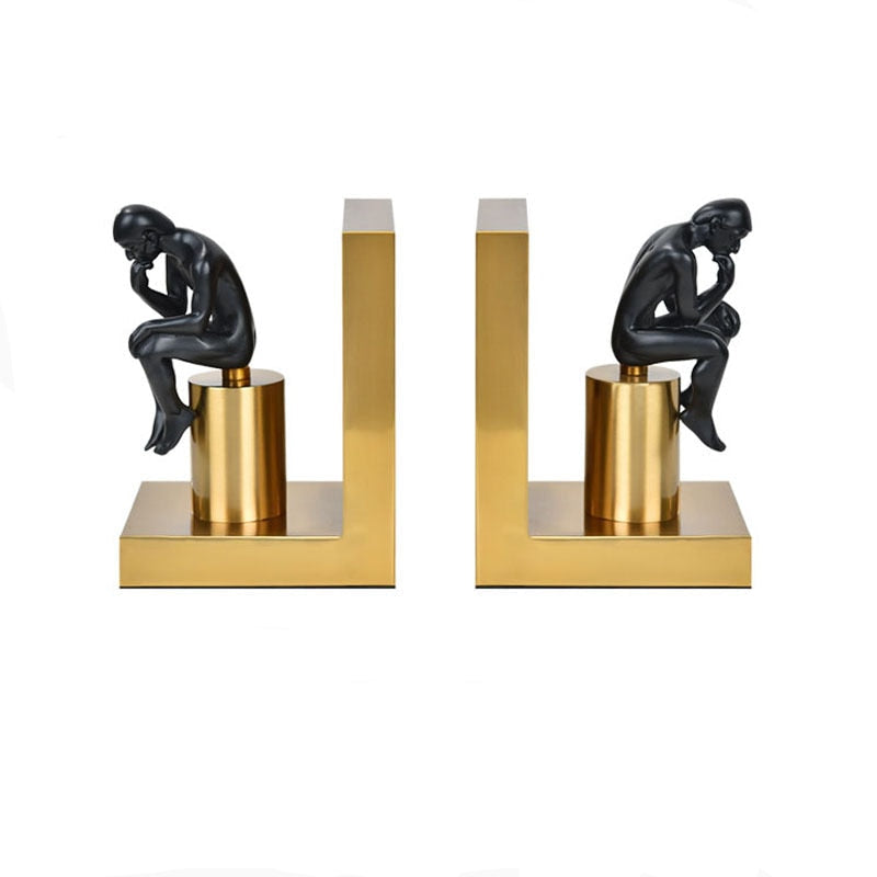 Porta livro O Pensandor - em metal