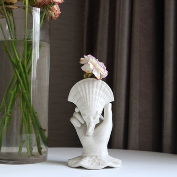 Vaso escultura Odisséia - cerâmica esmaltada