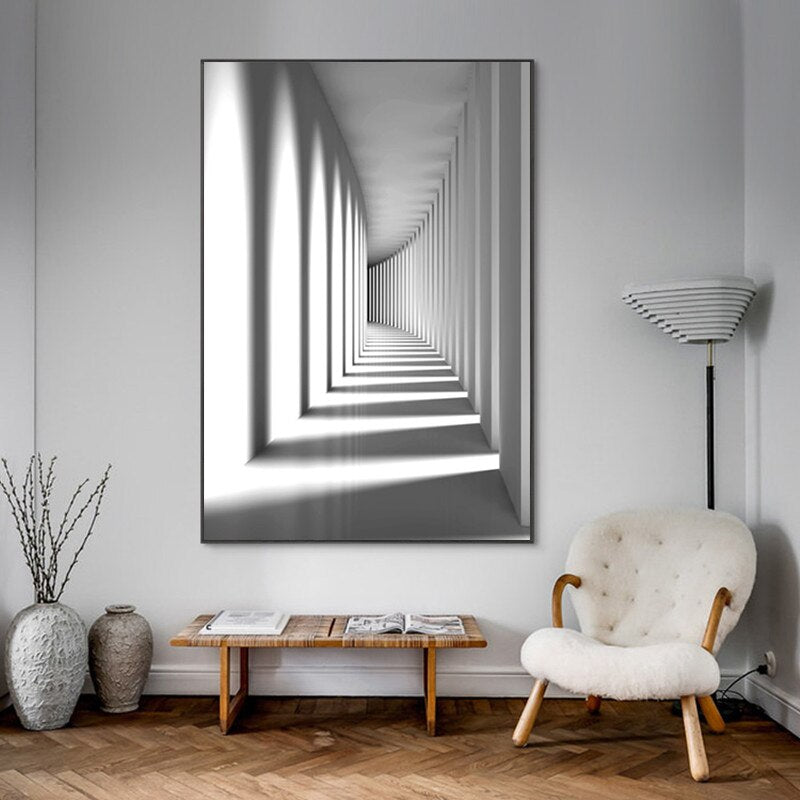 Telas em perspectiva Arquitetura Europeia - impressão 3d em canvas