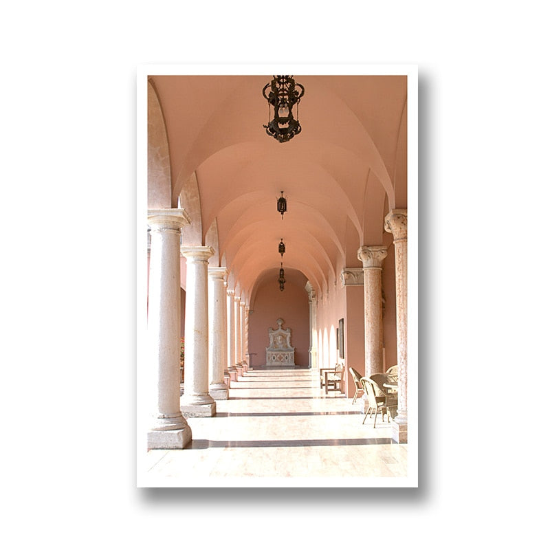 Telas em perspectiva Arquitetura Europeia - impressão 3d em canvas