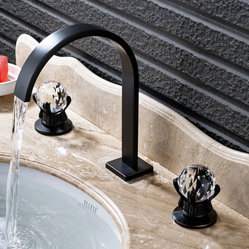 Torneira Eros com misturador em cristal - 03 Cores