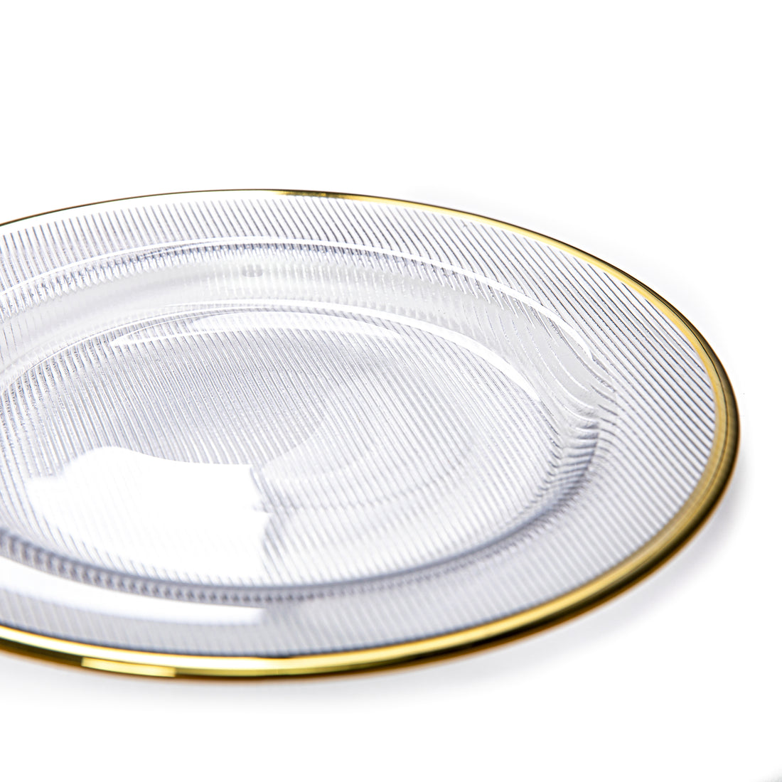 Prato Gold Hammer - *vidro canelado