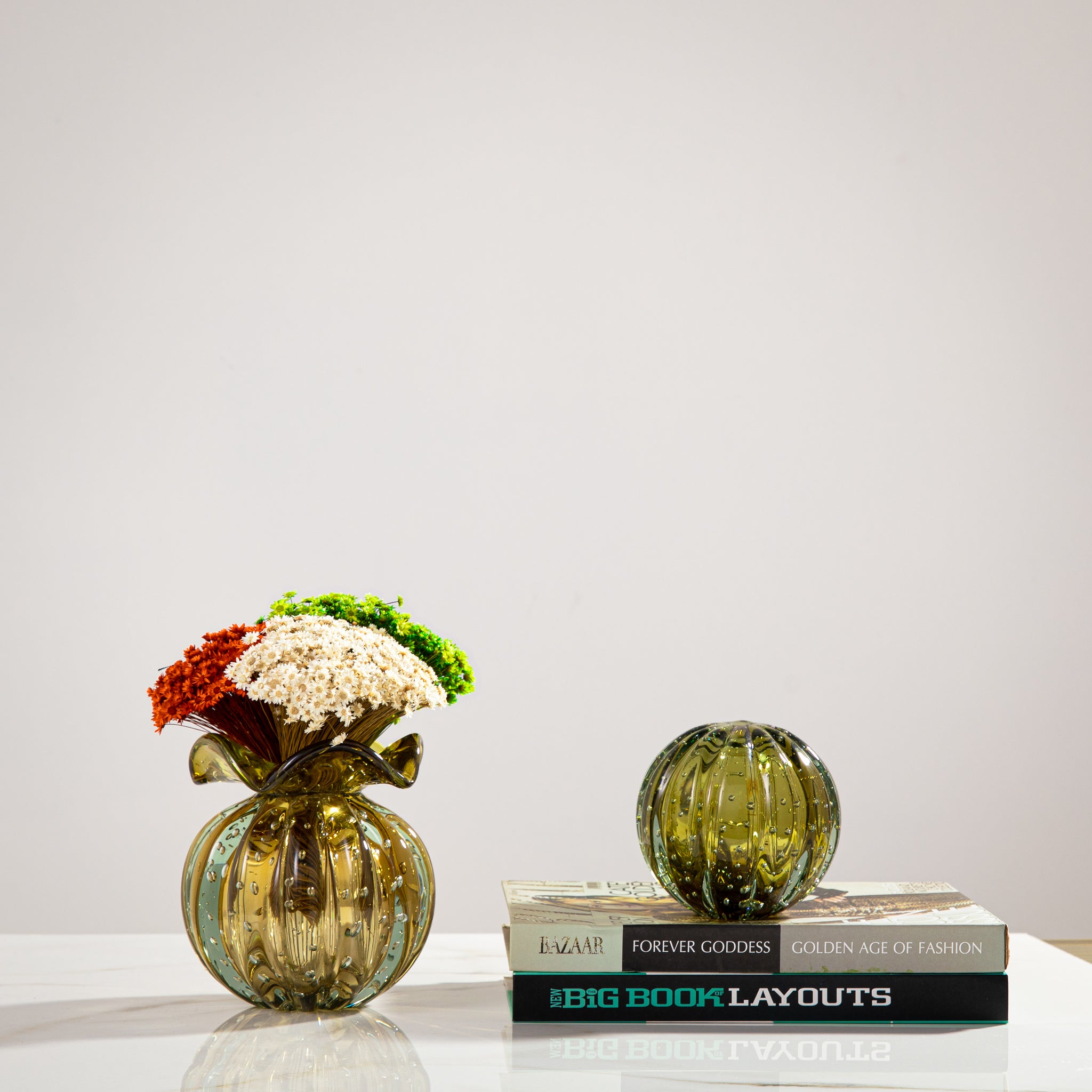 Bola de decoração em Murano - 02 Cores