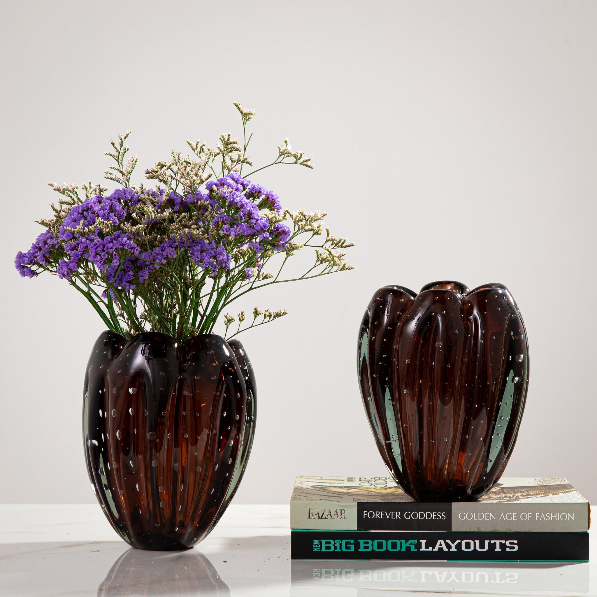 Vaso em Murano Purple - Tamanho M(22cm)