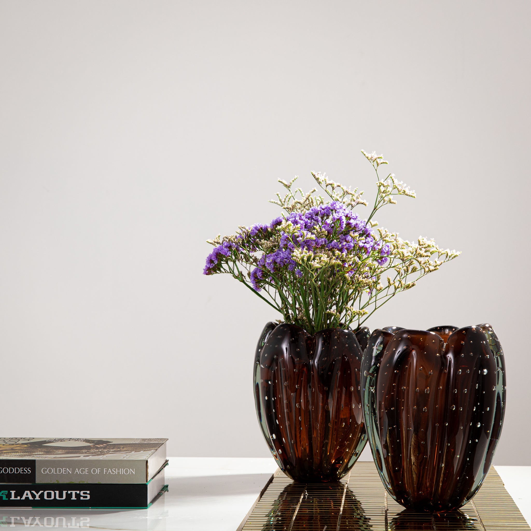 Vaso em Murano Purple - Tamanho M(22cm)