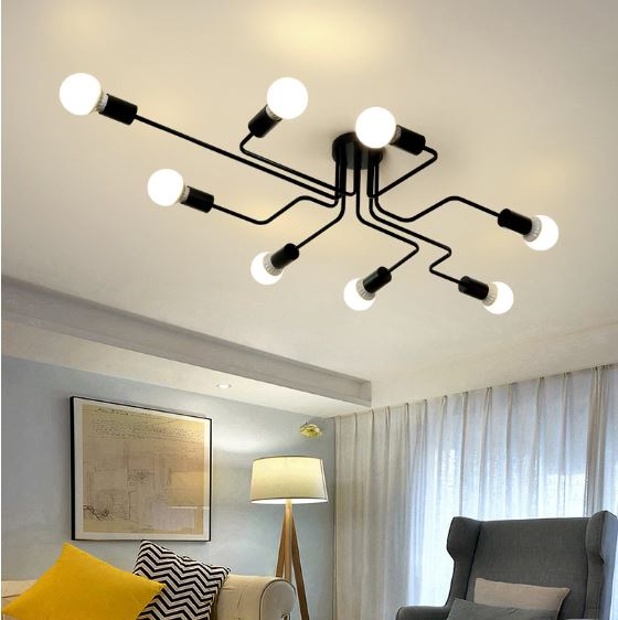 Lustre industrial moderno Arms - 03 Tamanhos