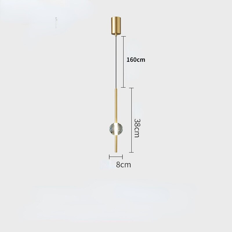 Pendente Bola de Cristal - design moderno elegante