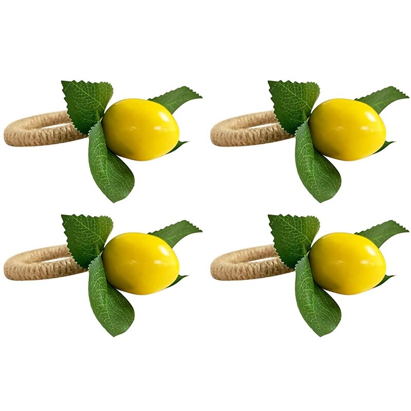 Jogo porta guardanapos Limão Siciliano - 4/6/8pcs