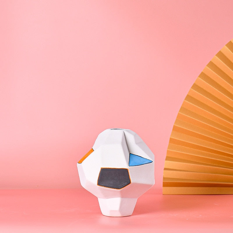 Vasos em cerâmica Art pop - design moderno pintados a mão