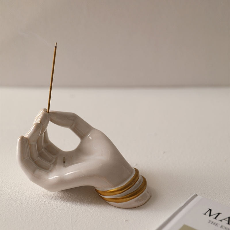 Porta inceso Mystical - em porcelana