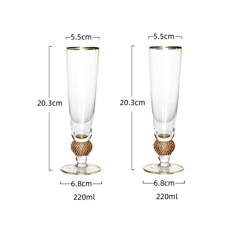 Jogo taças & copos Glamurous