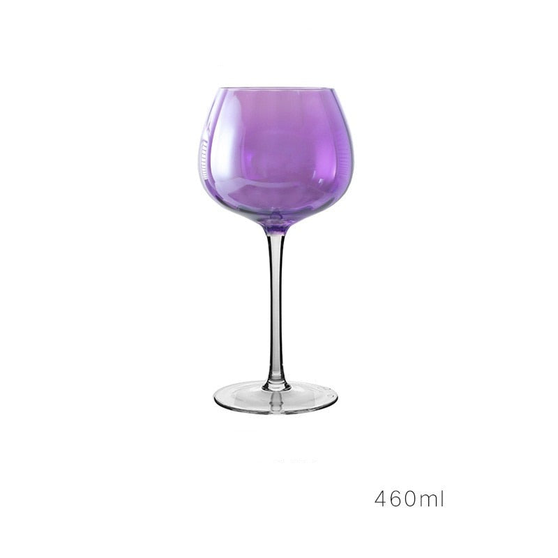 Taças em cristal perolizado Purple - Jogo 2pcs