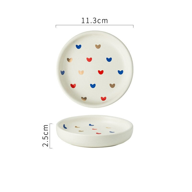 Acessórios para banheiro Hearts - em cerâmica