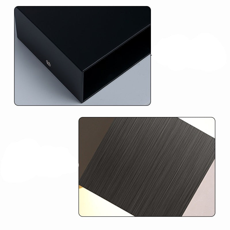 Arandela em alumínio 10cmx10cm