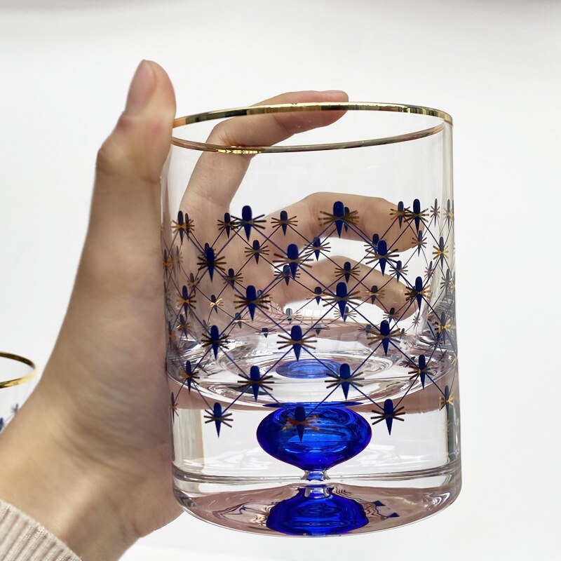 Copos luxo em cristal Azul Cobalto - 02 Modelos