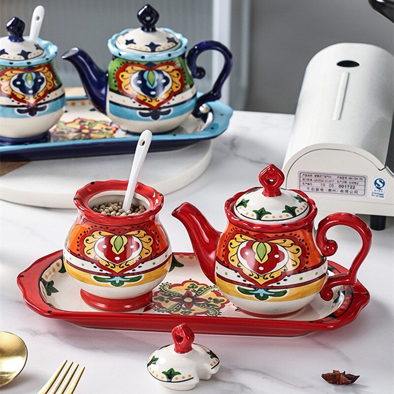 Kit 3pcs Bohemian - em cerâmica