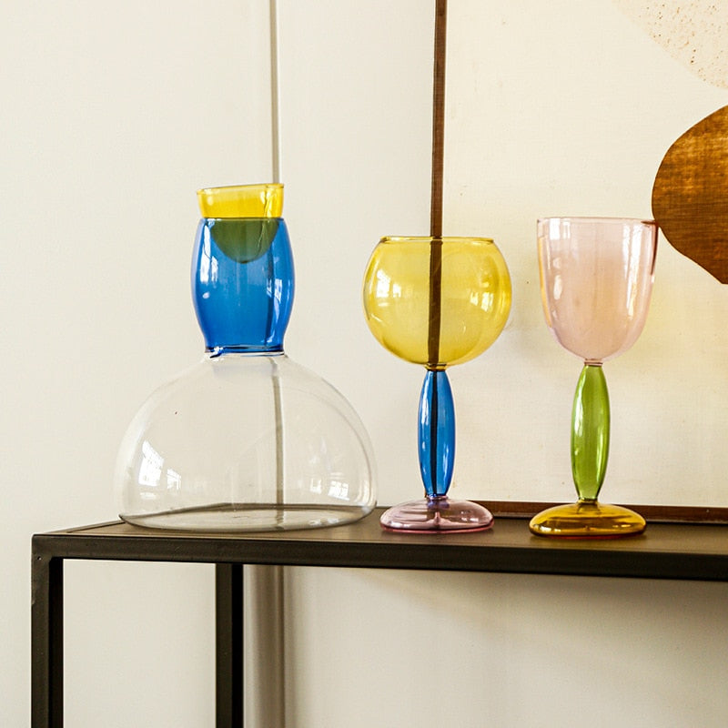 Decanter & Taças Moscato - design moderno
