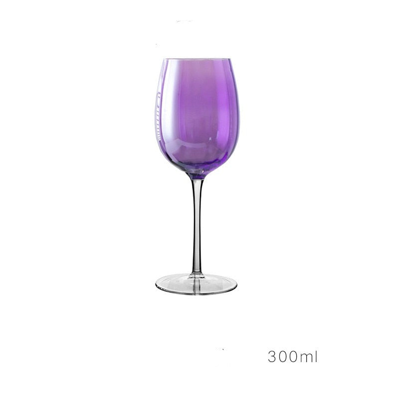 Taças em cristal perolizado Purple - Jogo 2pcs